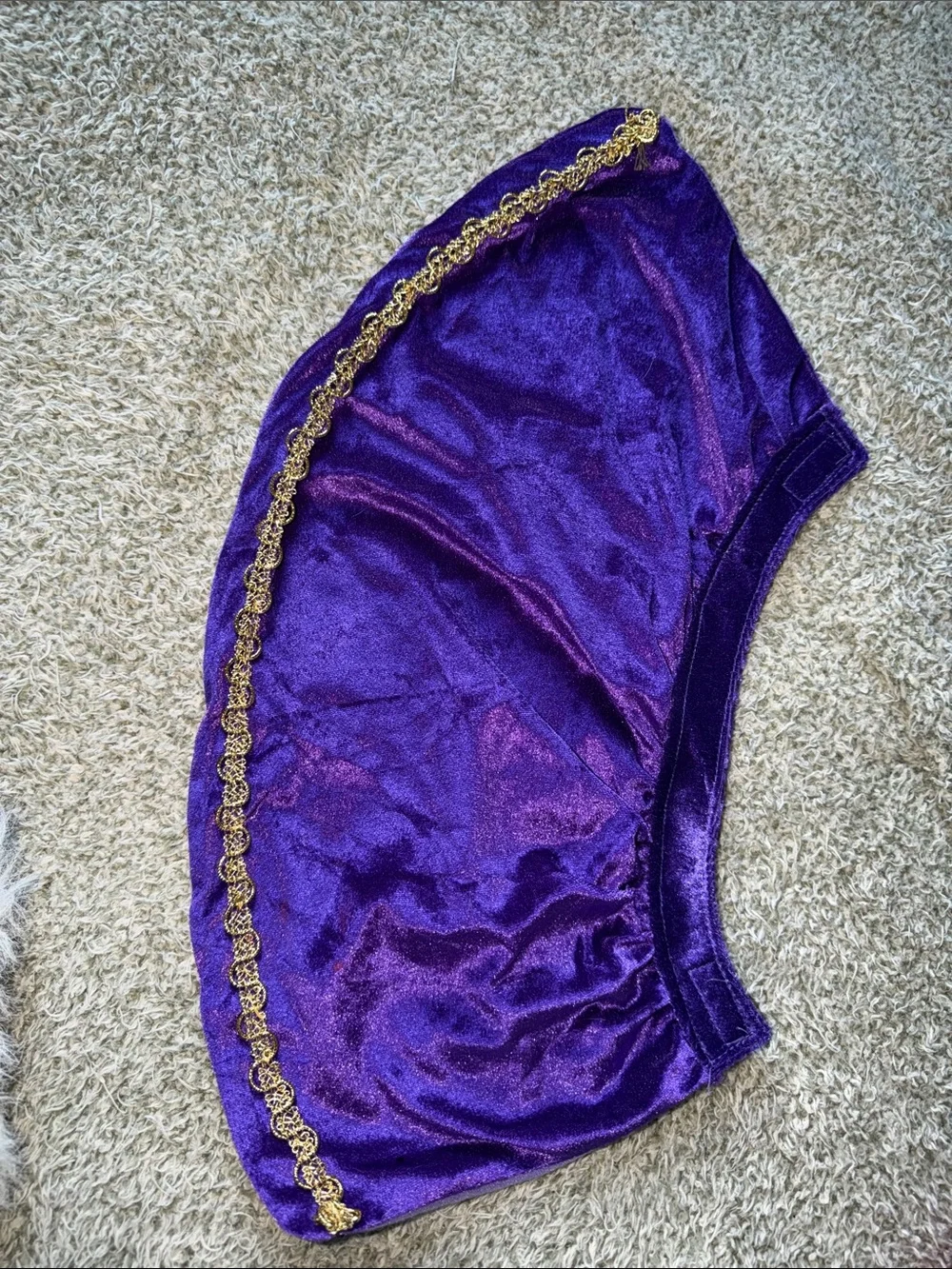 Purple Wizard Dog Costume Cape and Hat Set